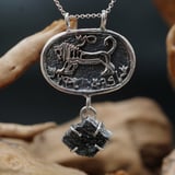 Rising Lion Pendant Silver