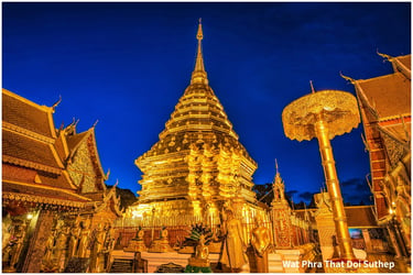 Doi Suthep and Wat Umong Night Tour in Chiang Mai