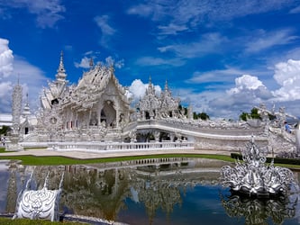 Chiang Rai Day Tour from Chiang Mai :  Hot Spring, Wat Rong Sue Ten, White Temple, Black House Musuem, Long Neck
