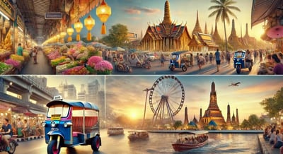Private Bangkok Temple Full Day 8 Hour Tour (Grand Palace/ Emerald Buddha/ The Big Buddha/ Tha Maharaj Market/ Wat Pho / Wat Arun Temple)