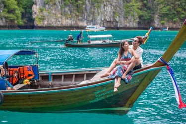 Island Hopping: Phi Phi, Maya, Maiton, Bamboo & Khai Islands by Speedboat or Speed Catamaran
