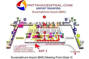 Pattaya-Bangkok Same-day Delivery Service - Mall to Suvarnabhumi Airport - Thai Pass