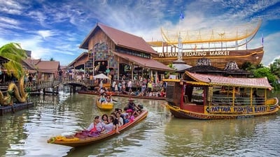 Pattaya Floating Market Ticket (Only for Non Thai Resident) - Thai Pass