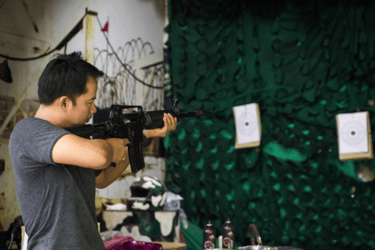 Chang Puak Camp Damnoen Saduak (Real Gun Shooting)