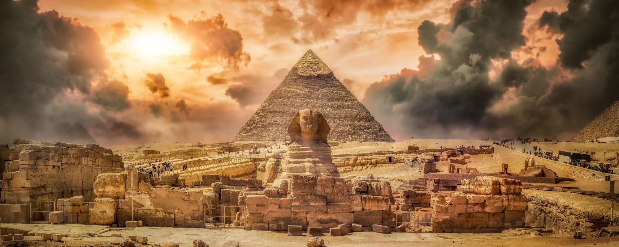 Giza Pyramids Egypt Cairo Great Sphinx