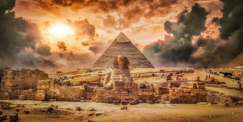 Giza Pyramids Egypt Cairo Great Sphinx