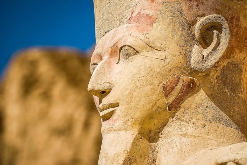 Pharaoh Sculpture Hatshepsut Temple Luxor
