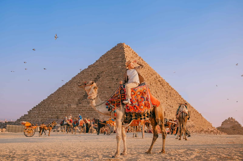 Camel Riding Pyramids Of Giza