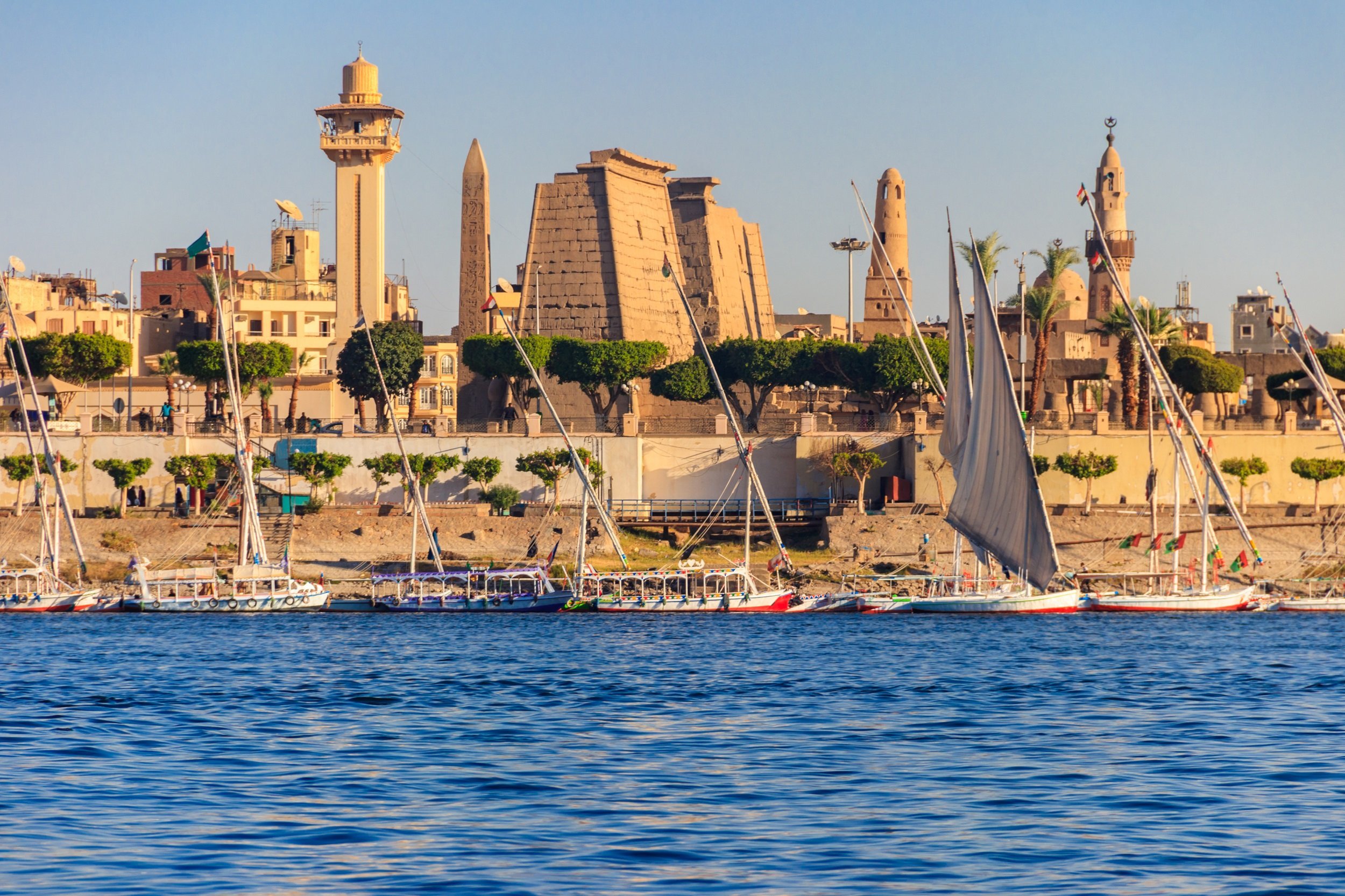 Luxor Temple From The Nile
