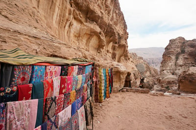 Carpet Market In Petra Jordan