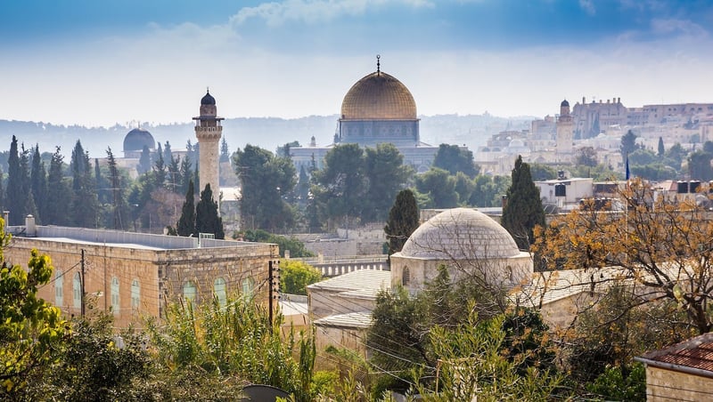 Aerial View Over Jerusalem