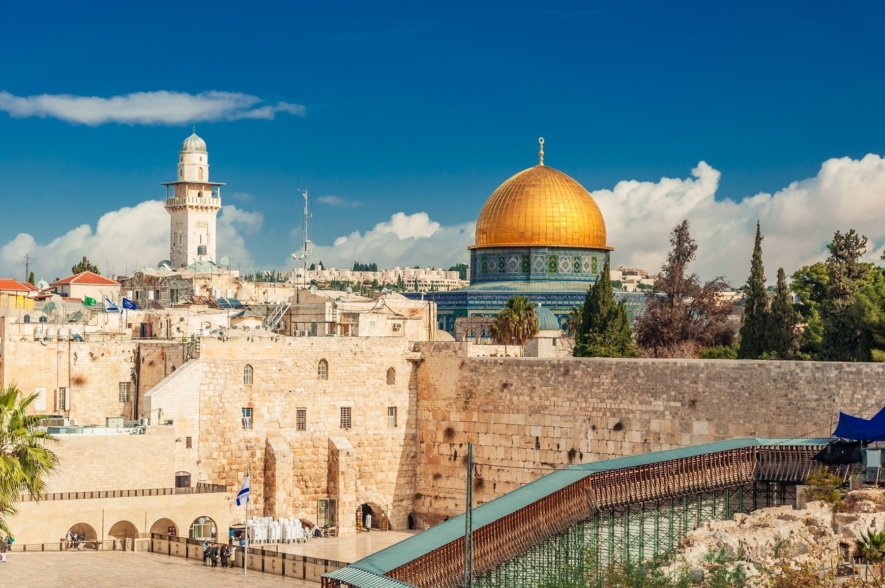 Western Wall Dome Of The Rock Old City Jerusalem