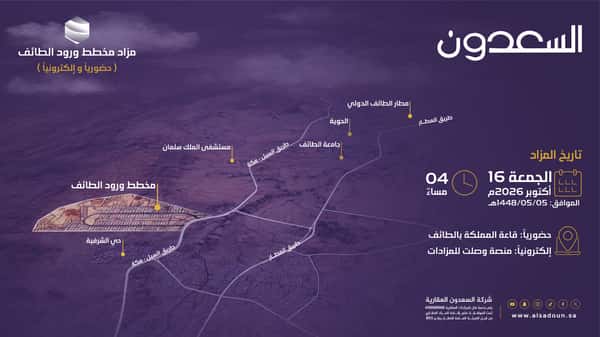 مزاد مخطط ورود الطائف