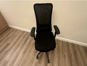 OFFICE CHAIR BLACK SHORTARM MESH 96