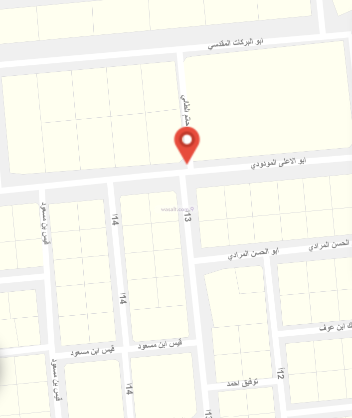 Land 875 SQM Facing South on 25m Width Street Al Nakhil, Dammam