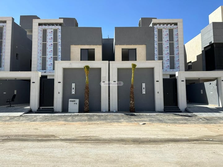 Villa 211 SQM Facing West on 25m Width Street Okaz, South Riyadh, Riyadh