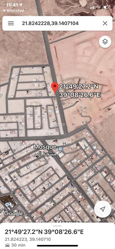 أرض 1966 متر مربع جنوبية شرقية على شارع 60م طيبة، شمال جدة، جدة