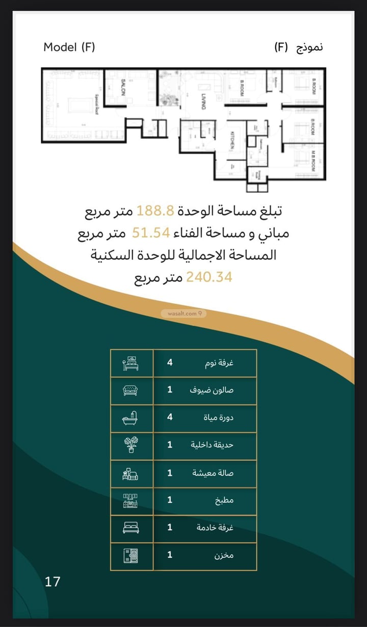 Apartment 119 SQM with 4 Bedrooms Ar Rabwah, North Jeddah, Jeddah