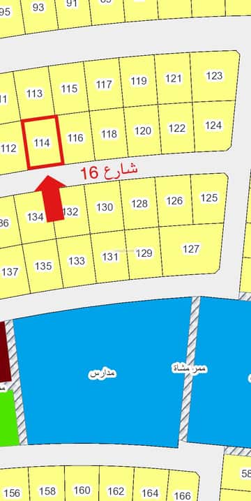 أرض 443 متر مربع جنوبية على شارع 16م النجمة، شمال جدة، جدة