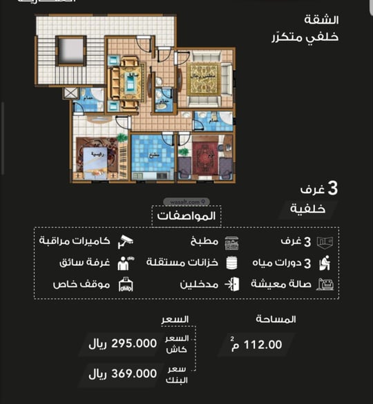 Apartment 128 SQM with 4 Bedrooms Ar Rayaan, East Jeddah, Jeddah