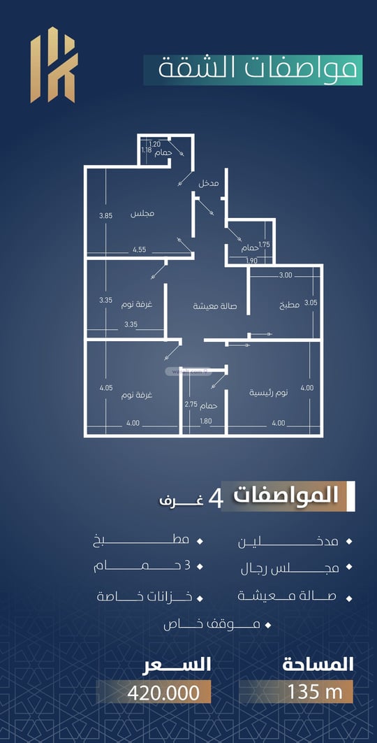 شقة 145 متر مربع ب 4 غرف الصفا، شمال جدة، جدة