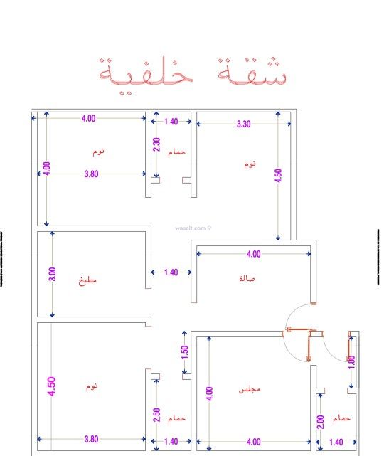 شقة 131 متر مربع ب 4 غرف الواحة، شرق جدة، جدة