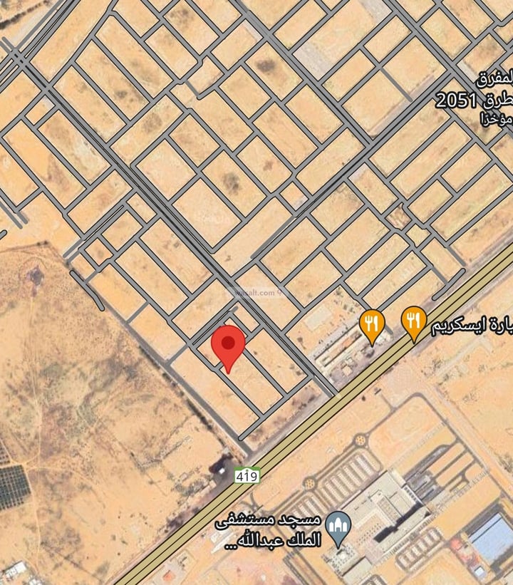 Land 428.52 SQM Facing West on 15m Width Street Al Lewan, Buraidah