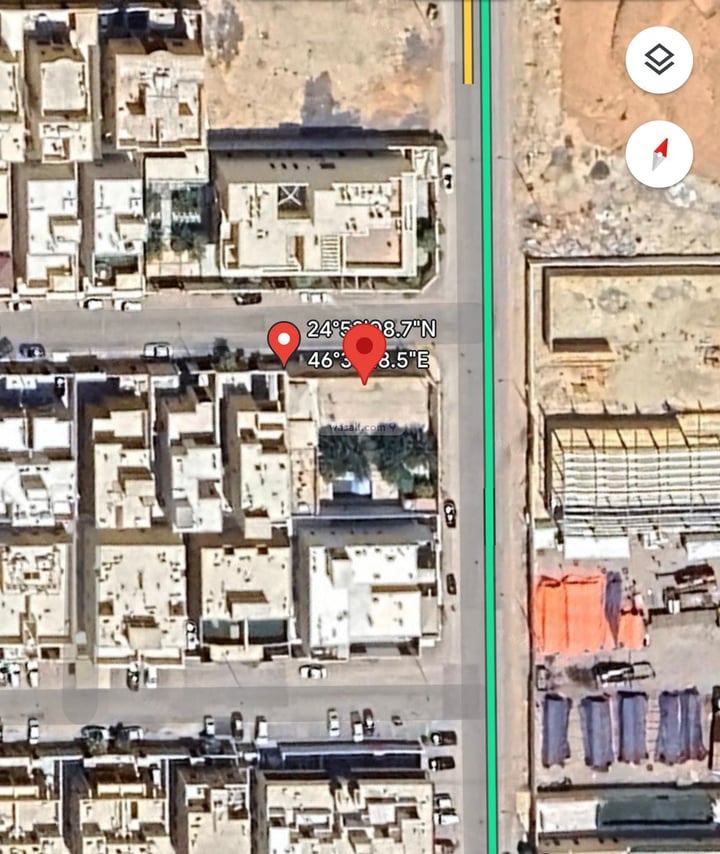 أرض 765.54 متر مربع شمالية شرقية على شارع 18م العارض، شمال الرياض، الرياض