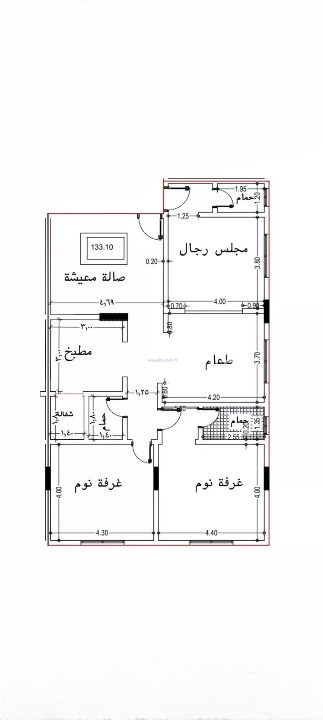 شقة 133 متر مربع ب 4 غرف المنار، شرق جدة، جدة