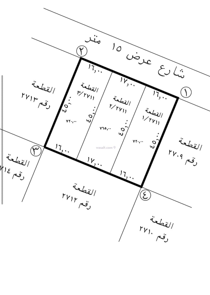 أرض 765 متر مربع شمالية شرقية على شارع 17م ضاحية نمار، غرب الرياض، الرياض