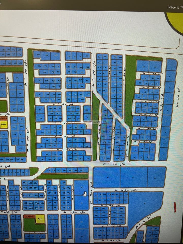 Land 439.8 SQM Facing North East on 16m Width Street Al Fanar, North Jeddah, Jeddah