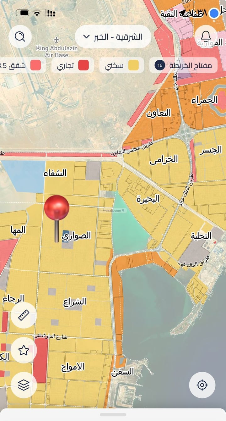 Land 404.5 SQM Facing North East on 15m Width Street As Sawari, Al Khobar