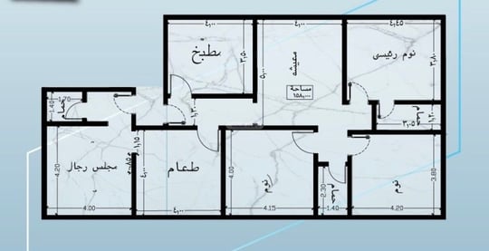 شقة 158.58 متر مربع ب 5 غرف الواحة، شرق جدة، جدة