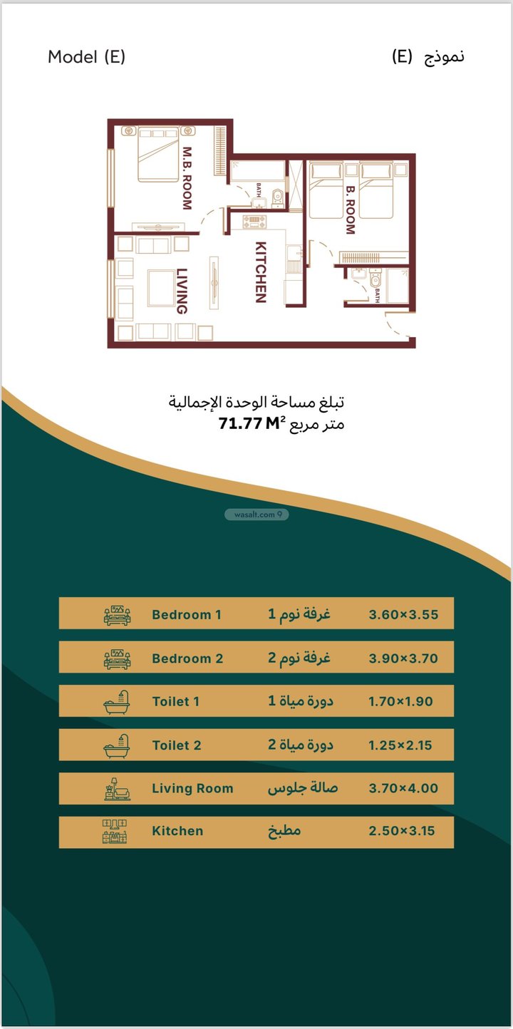 Apartment 1625 SQM with 2 Bedrooms As Safa, North Jeddah, Jeddah