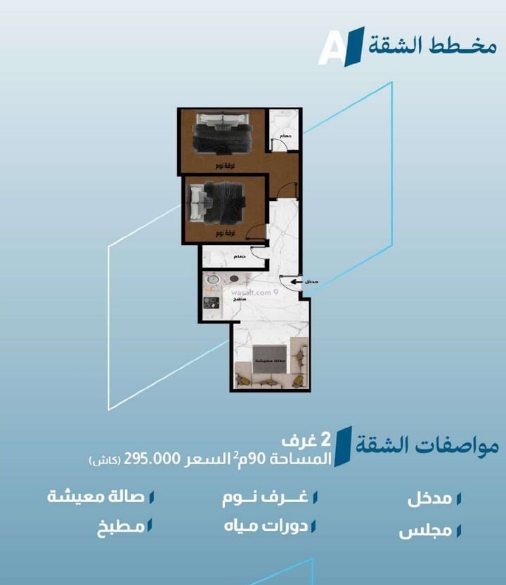 Apartment 90 SQM with 2 Bedrooms Al Fayha, South Jeddah, Jeddah