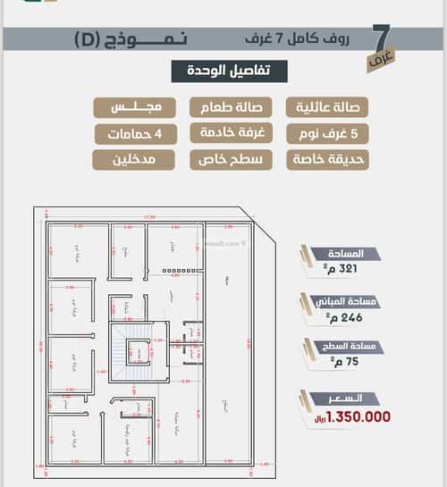 Apartment 450 SQM with 4 Bedrooms Ar Rawdah, North Jeddah, Jeddah