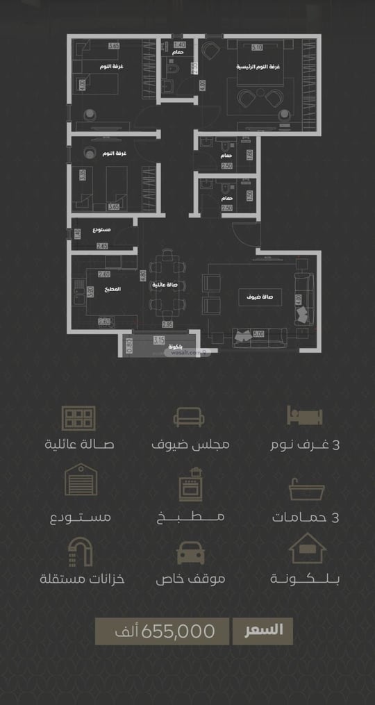 Apartment 400 SQM with 4 Bedrooms Ar Rawdah, North Jeddah, Jeddah