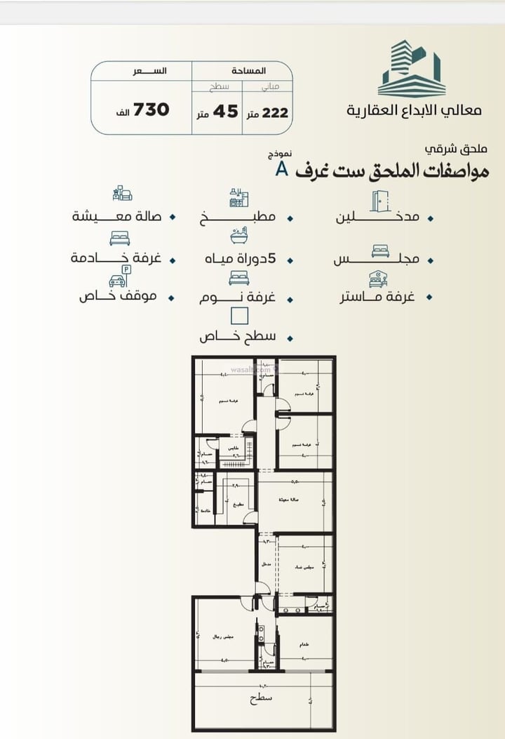 Apartment 690 SQM with 3 Bedrooms An Nuzhah, North Jeddah, Jeddah