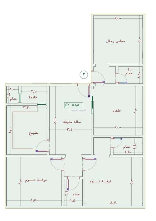Apartment 690 SQM with 3 Bedrooms An Nuzhah, North Jeddah, Jeddah