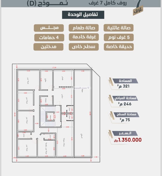 Apartment 450 SQM with 3 Bedrooms Ar Rawdah, North Jeddah, Jeddah