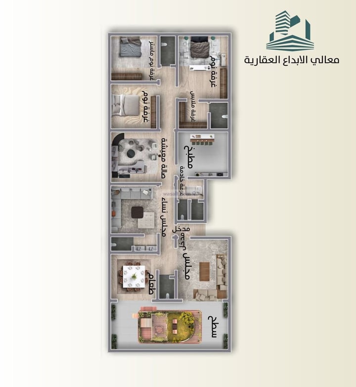 Apartment 690 SQM with 6 Bedrooms An Nuzhah, North Jeddah, Jeddah