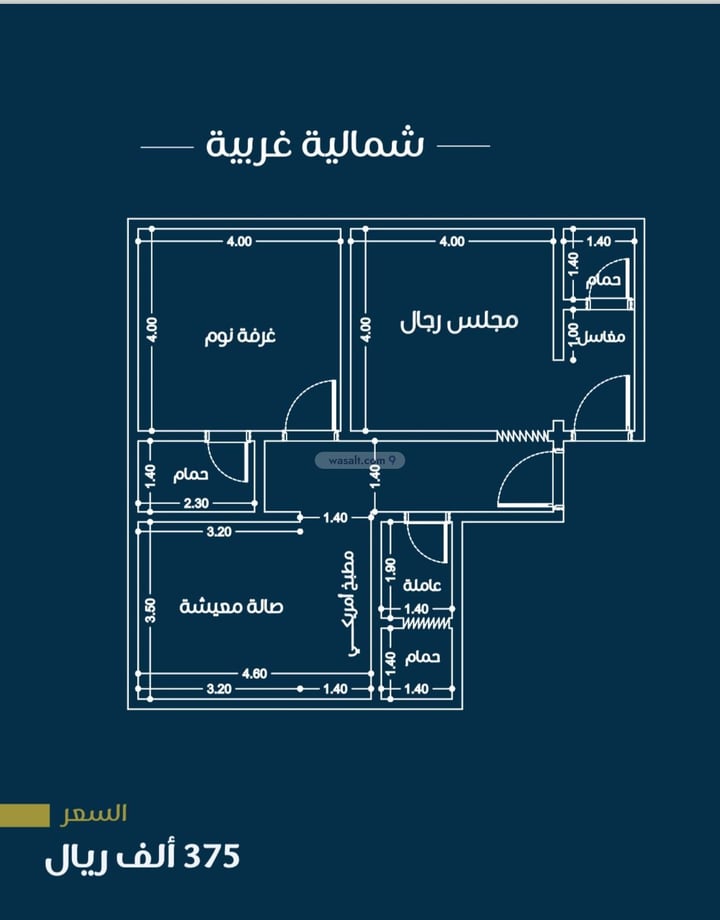 Apartment 148 SQM with 4 Bedrooms As Salamah, North Jeddah, Jeddah