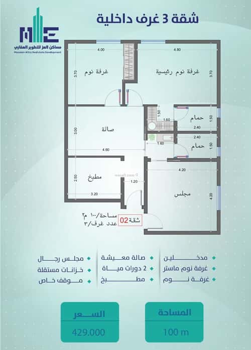 شقة 630 متر مربع ب 4 غرف السلامة، شمال جدة، جدة