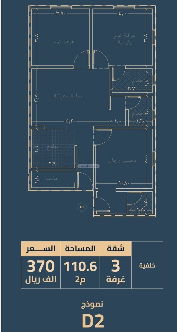 شقة 167.38 متر مربع ب 3 غرف الفيحاء، جنوب جدة، جدة