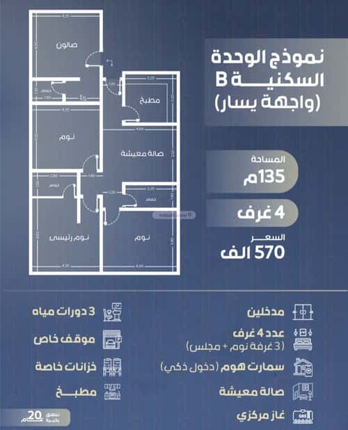 شقة 630 متر مربع ب 4 غرف السلامة، شمال جدة، جدة