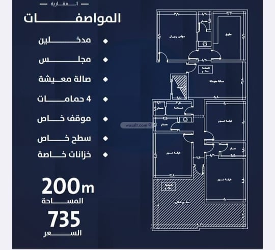 شقة 163.1 متر مربع ب 4 غرف النعيم، شمال جدة، جدة