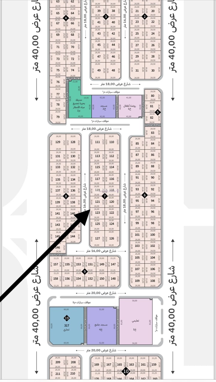 أرض 346.58 متر مربع غربية على شارع 15م اللؤلؤ، الخبر