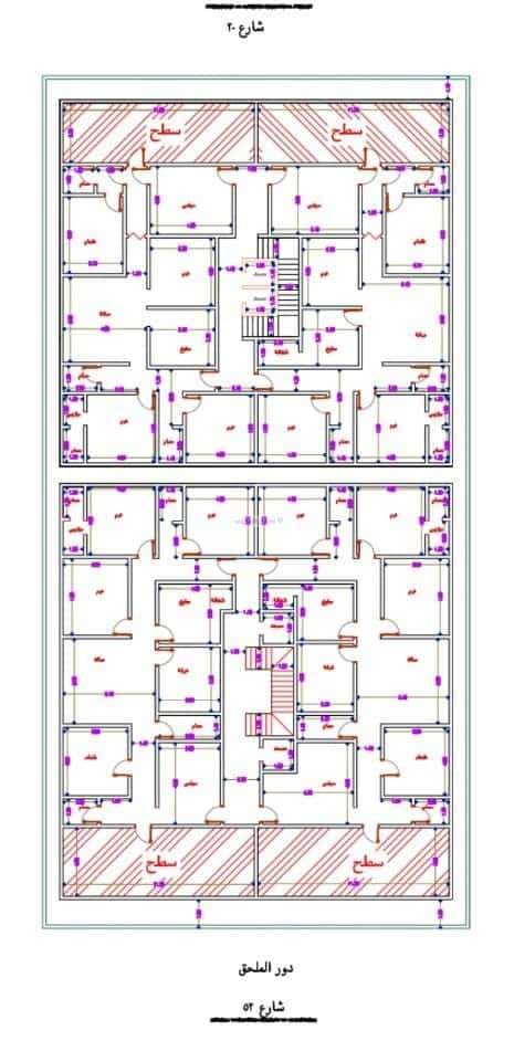 Apartment 1242.8 SQM with 6 Bedrooms Al Wahah, East Jeddah, Jeddah