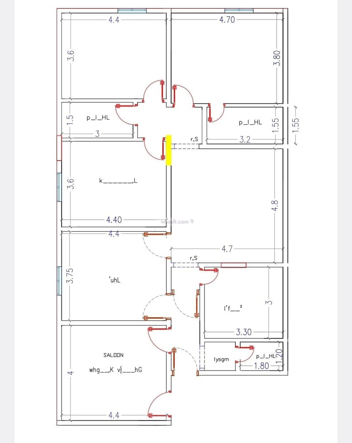 Apartment 775 SQM with 5 Bedrooms An Nuzhah, North Jeddah, Jeddah