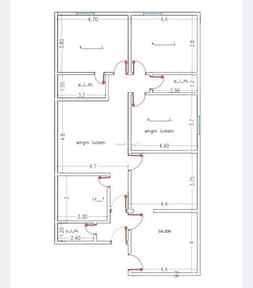 Apartment 775 SQM with 5 Bedrooms An Nuzhah, North Jeddah, Jeddah